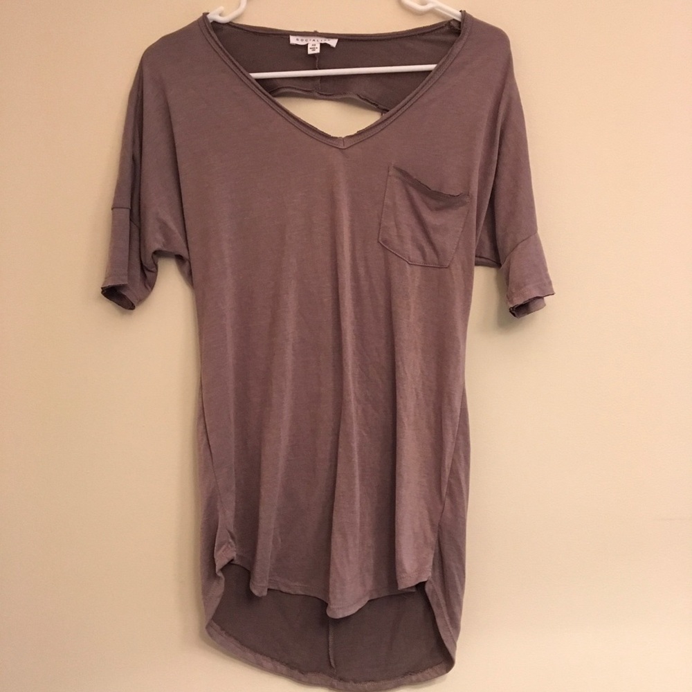 Socialite Backless Cutout Top